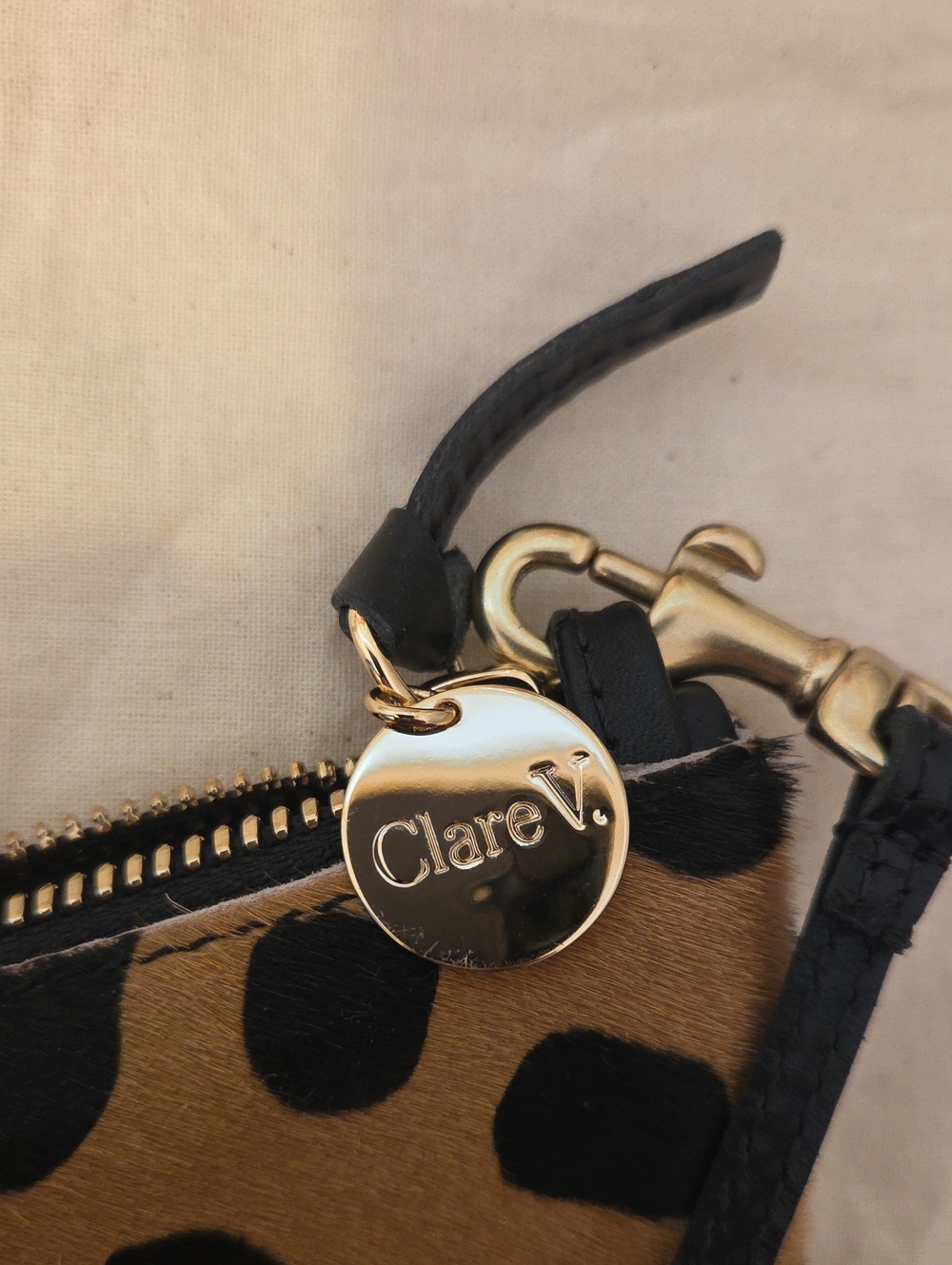 Clare V Lune Shoulder Bag Leopard - Picture 2 of 6